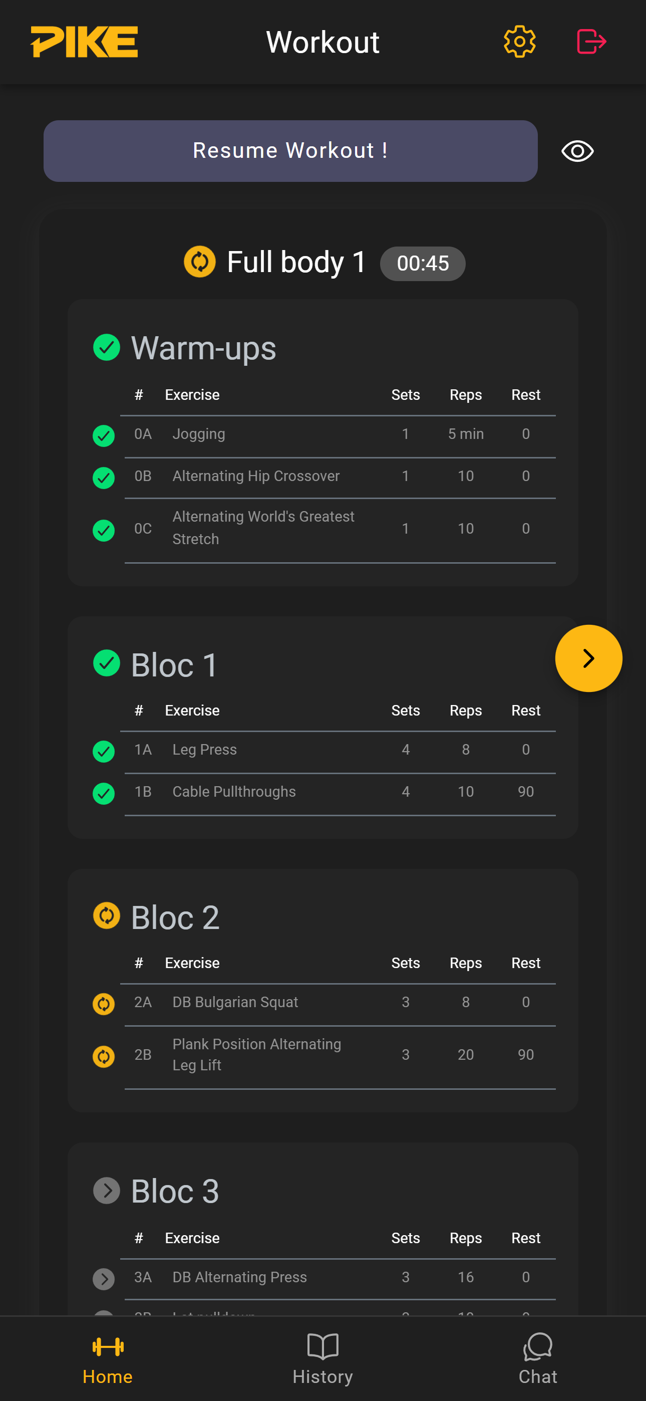 PIKE Platform - Training Plans